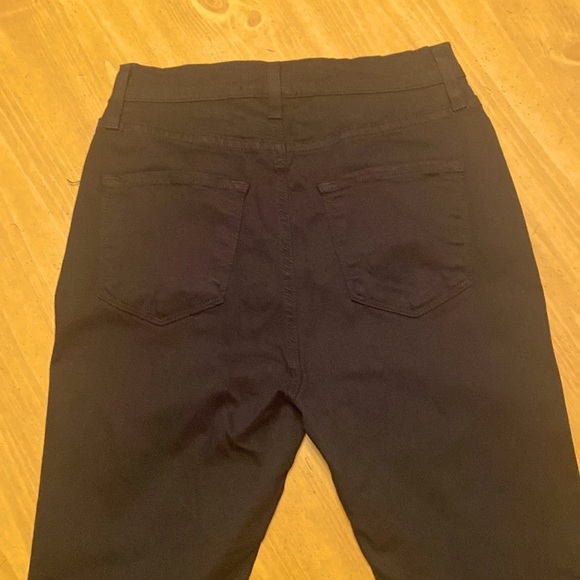 Fashion Nova Women’s 9(28) Black Distressed Skinny Jeans Stretch Made in USA - Picture 3 of 6